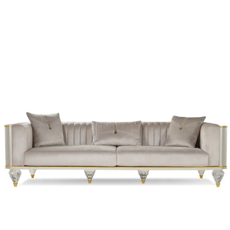 MR Modern Simple Velvet Sofa Designer Crystal Decorative Art Sofa Set Hotel Living Room Sofas for Home Living Room Furniture