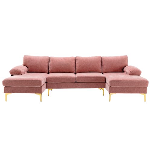 COOLMORE Modern fabric European U-shaped sofa set furniture combination sofa leisure sofa