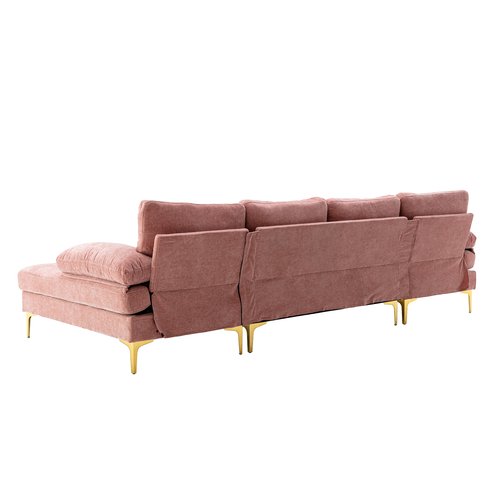 COOLMORE Modern fabric European U-shaped sofa set furniture combination sofa leisure sofa