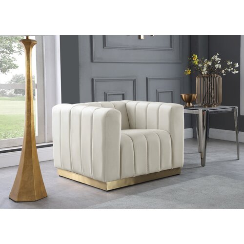 Luxury Stainless Steel Base Velvet Fabric Arm Sectional Sofas Chesterfield Sofa For Living Room Sofas