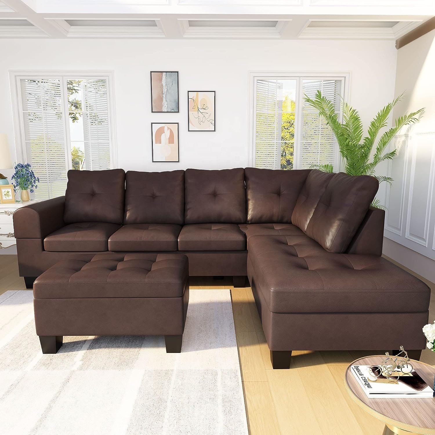 Home Furniture Manufacturer Cheap Latest Design Living Room Sofas Love Seat Couch Living Room Modern Leather Sectional Sofa set