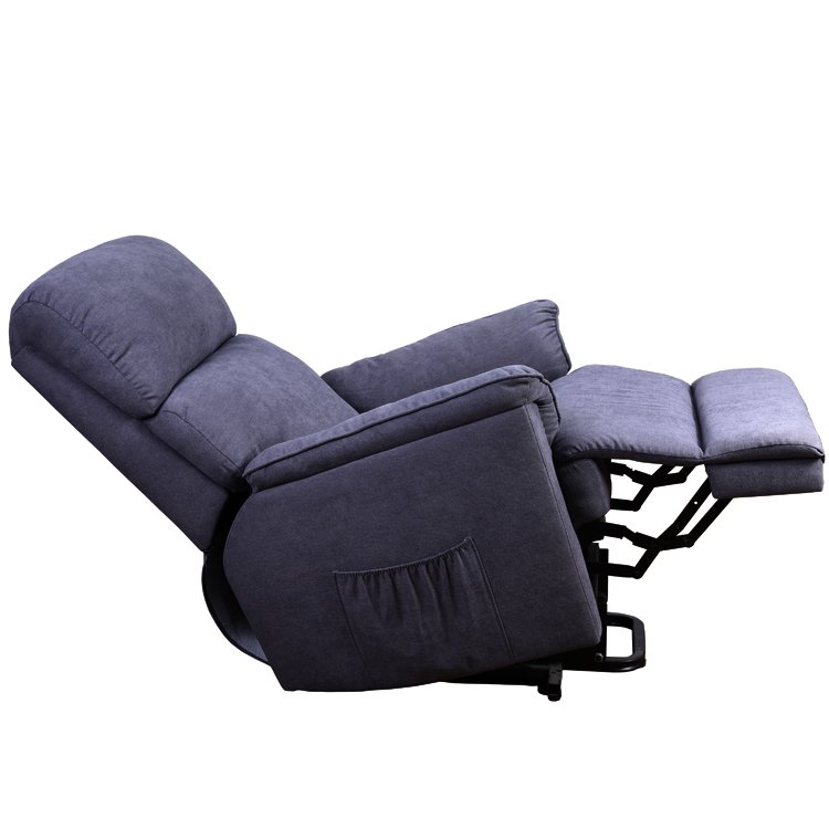 Power Electric Living Room Lift Chair For The Elderly Grey Fabric Comfortable Lounge Chair