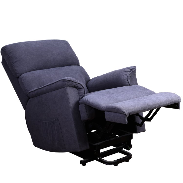 Power Electric Living Room Lift Chair For The Elderly Grey Fabric Comfortable Lounge Chair