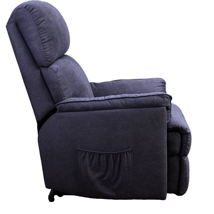 Power Electric Living Room Lift Chair For The Elderly Grey Fabric Comfortable Lounge Chair