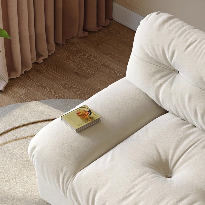SUKE Vintage Single Double Triple Steel Teeth Sofa Creative Leisure Lambswool Fabric Living Room Sofa Home Hippo Sofa