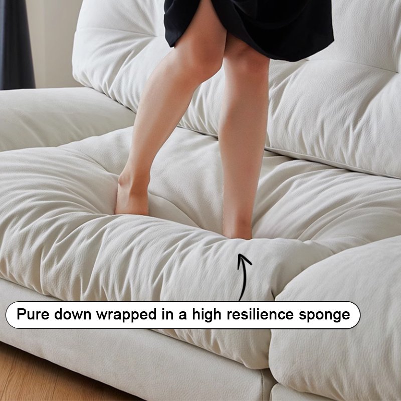 SUKE Vintage Single Double Triple Steel Teeth Sofa Creative Leisure Lambswool Fabric Living Room Sofa Home Hippo Sofa