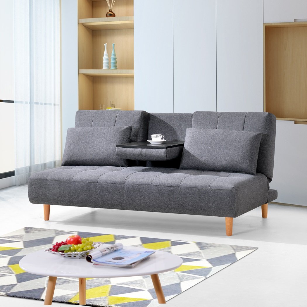Modern New Design Fabric Sofas Double Folding Living Room Sofa Bed Furniture Factory