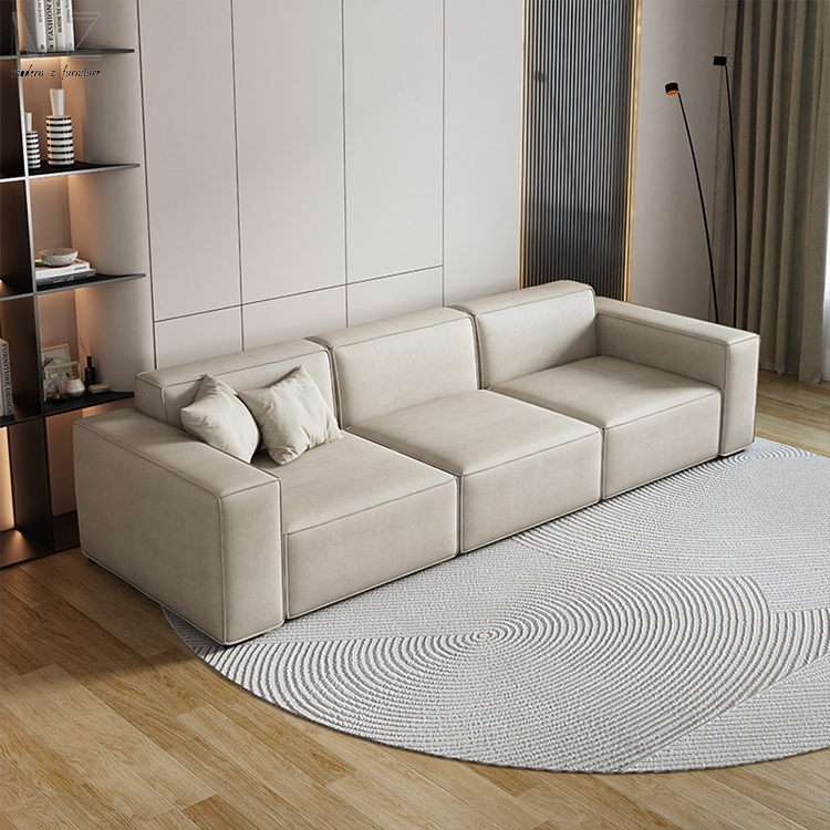 White Nordic Luxury Sectional Corner Chaise Lounge Couch Modular Furniture Sectional Modern L Shaped Sofa Set For Living Room