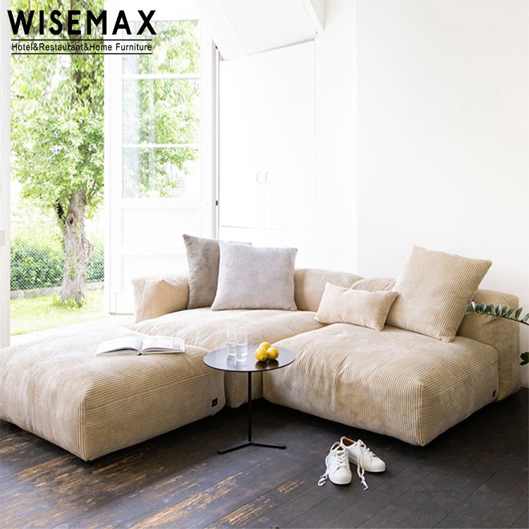 WISEMAX FURNITURE designer living room furniture sofas fabric couch modular sectionals floor sofa down feather lazy couch sofas