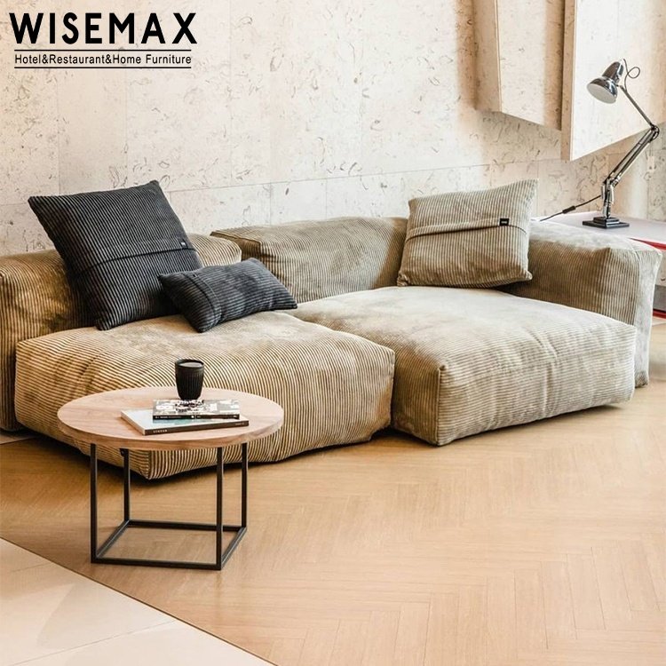 WISEMAX FURNITURE designer living room furniture sofas fabric couch modular sectionals floor sofa down feather lazy couch sofas