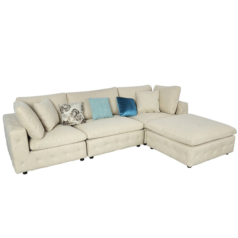 fabric modern design modular sofa European style living-room furniture home sectional sofa