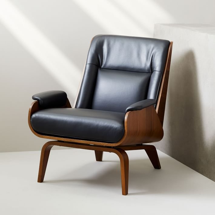Cheap Nordic modern mid century leather living room sofa chair furniture lounge