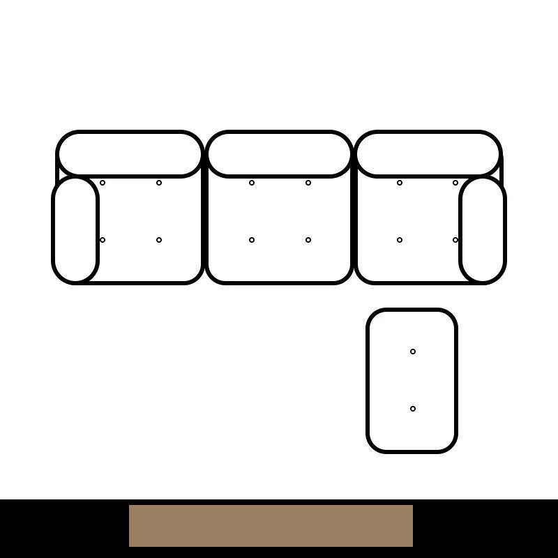 Nordic Elegant 3-Seater L-Shaped Leather Sectional Sofa Set High Style Modular Living Room Furniture Wood Foam Internal Hall
