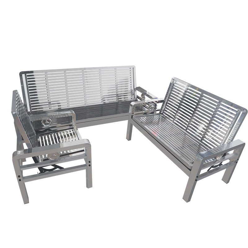 Popular Multifunctional Folding Stainless Steel sofa Bed Outdoor Stainless Steel sofa Chair