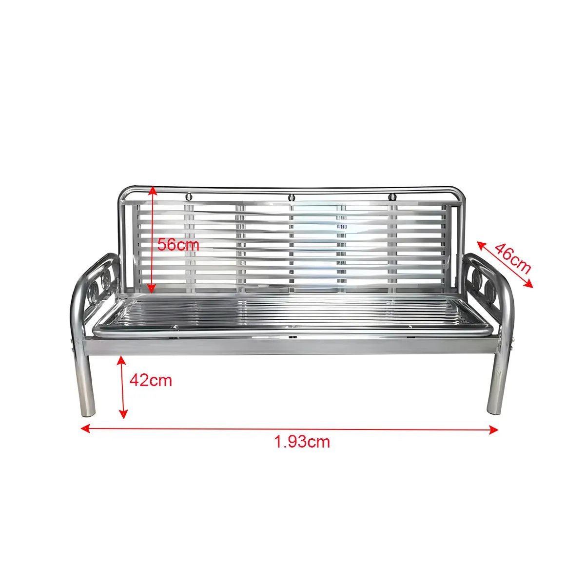Popular Multifunctional Folding Stainless Steel sofa Bed Outdoor Stainless Steel sofa Chair