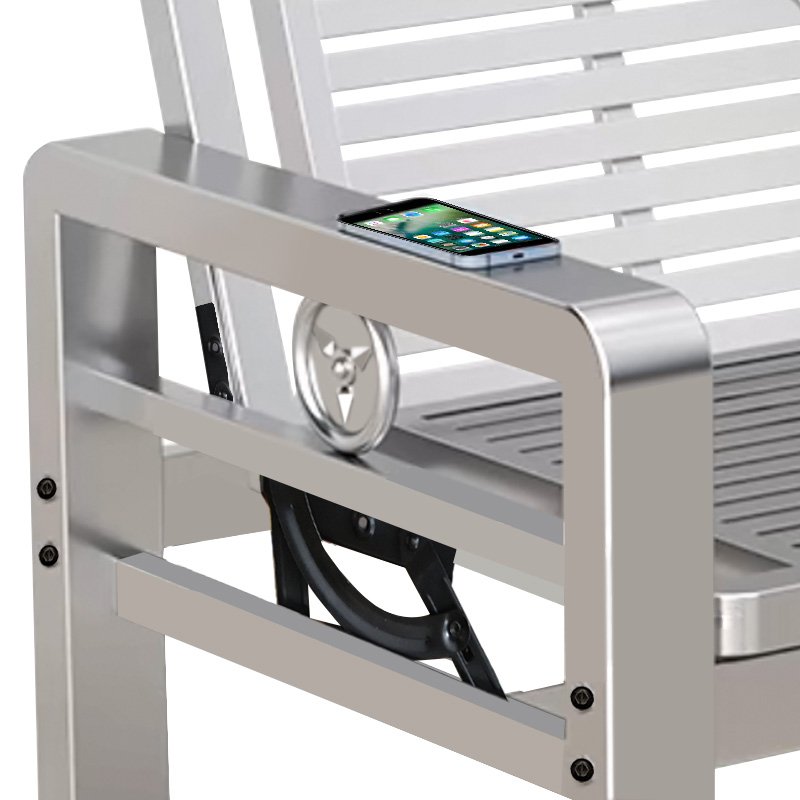 Popular Multifunctional Folding Stainless Steel sofa Bed Outdoor Stainless Steel sofa Chair