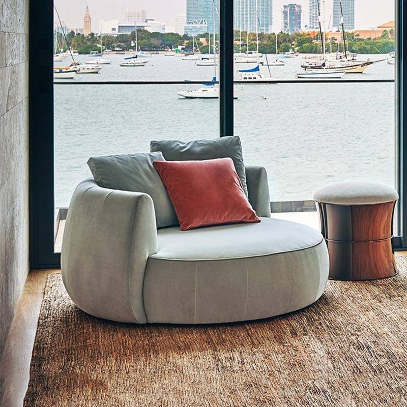 Newest Nordic Living Room Sofa Chair Luxury Stainless Steel Leisure Chair Velvet Accent Chair For Hotel Hotel