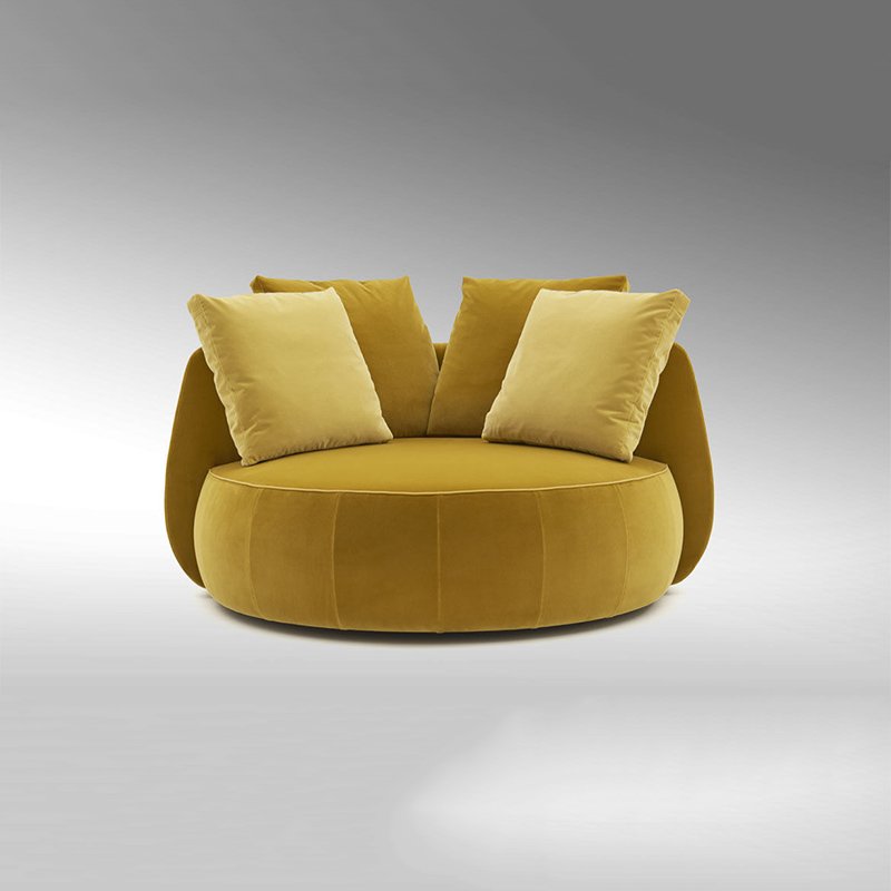 Newest Nordic Living Room Sofa Chair Luxury Stainless Steel Leisure Chair Velvet Accent Chair For Hotel Hotel
