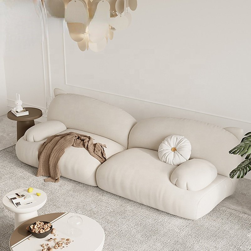 cute catpaw velvet Microfiber Fabric modern modular sectional couch Living Room sofa