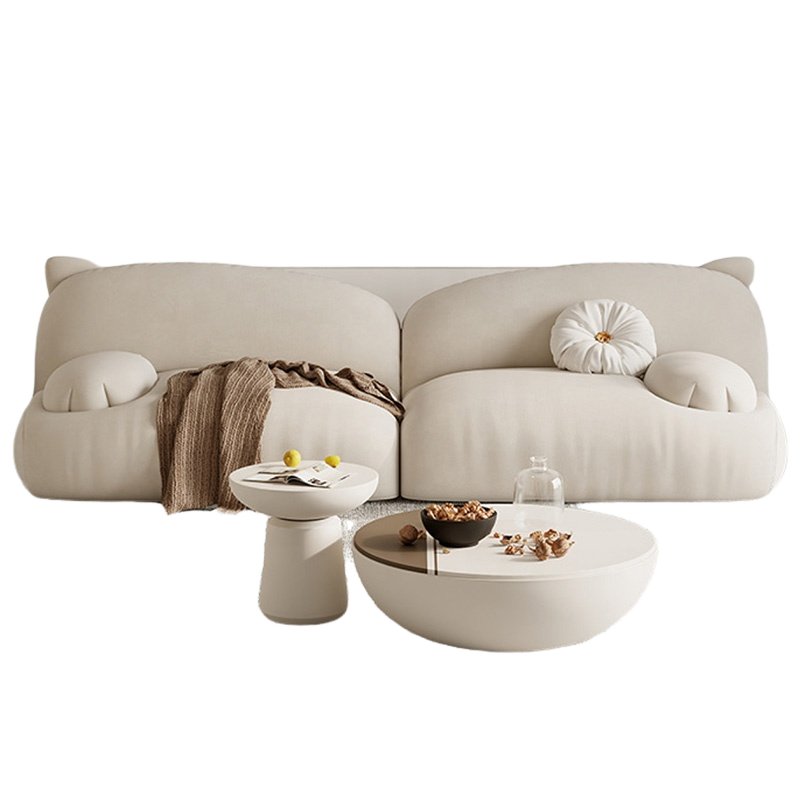 cute catpaw velvet Microfiber Fabric modern modular sectional couch Living Room sofa
