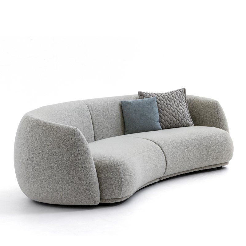 Modern Style Comfortable Living Room Sofa Set Velvet Fabric Upholstery Sofa With The Metal Foot