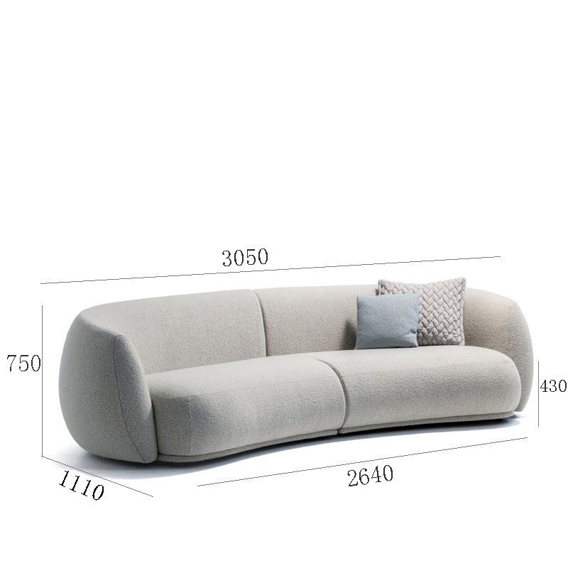 Modern Style Comfortable Living Room Sofa Set Velvet Fabric Upholstery Sofa With The Metal Foot