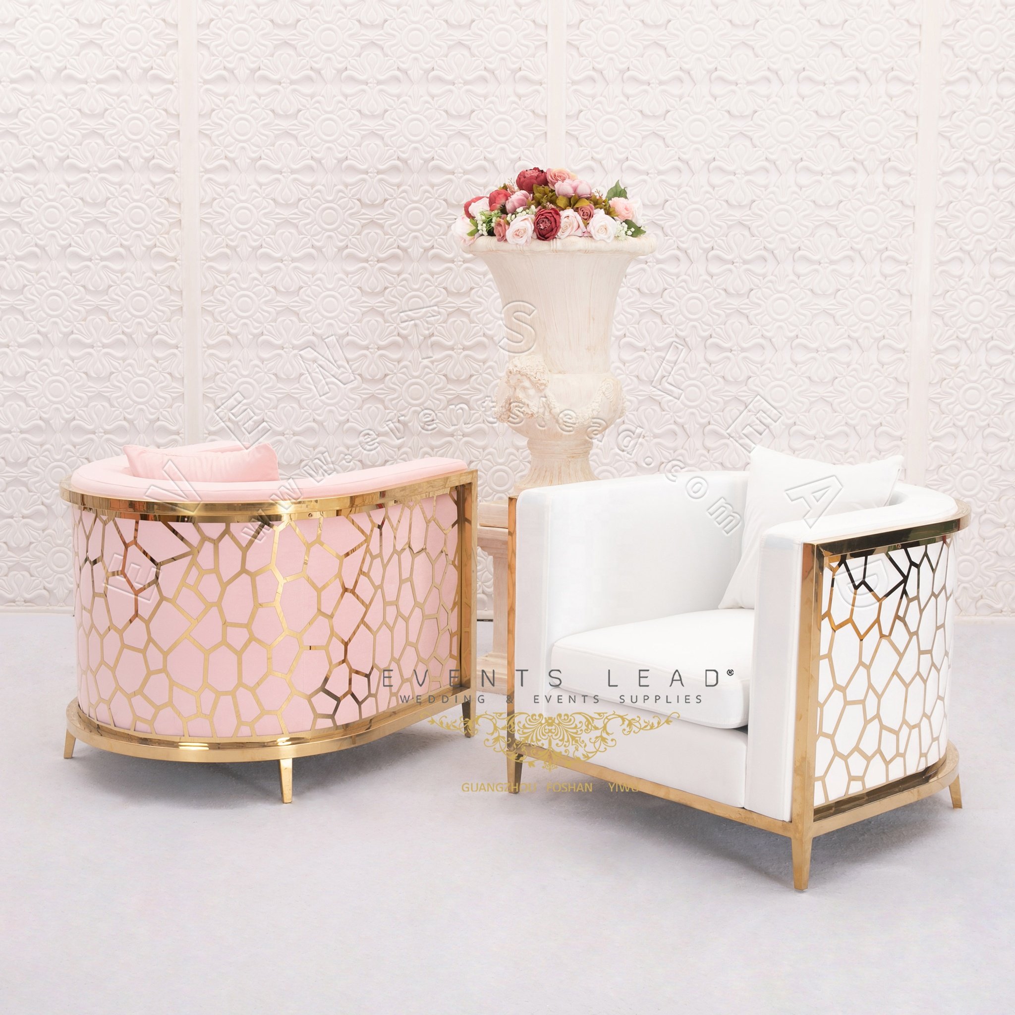 Comfortable White Velvet Hot Selling Stylish Sofa Manufacturers