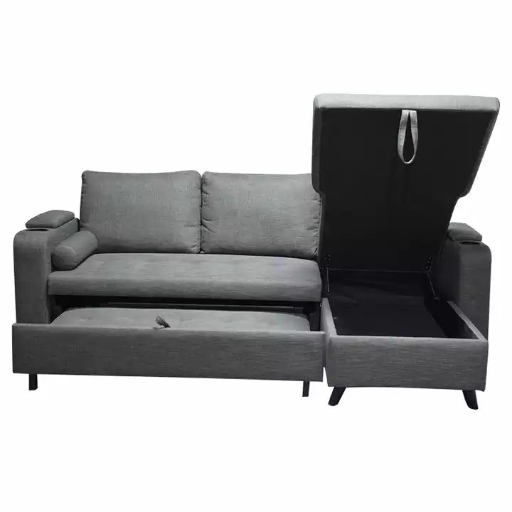 Wholesale Luxury sectional sofa couch corner sofa bed with storage living room sofa