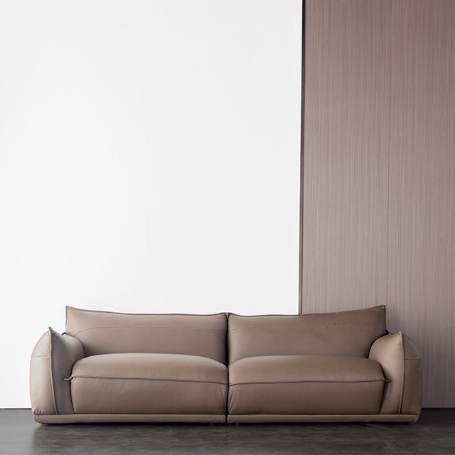 Top Quality luxury modern genuine leather sofa Living Room Sofa 3 Seaters Leather Sofa