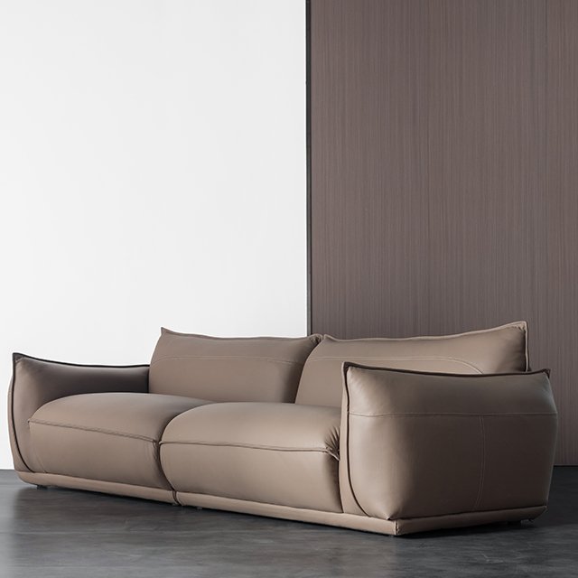 Top Quality luxury modern genuine leather sofa Living Room Sofa 3 Seaters Leather Sofa