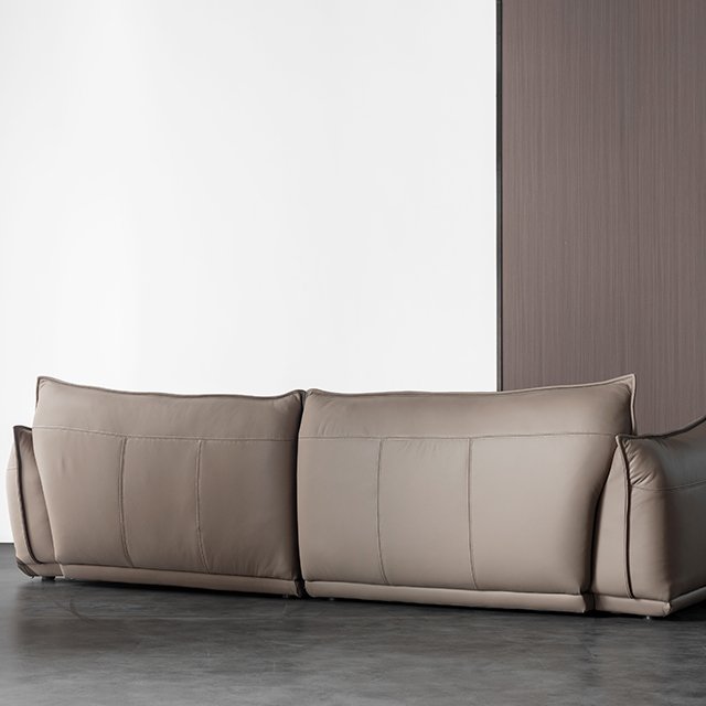 Top Quality luxury modern genuine leather sofa Living Room Sofa 3 Seaters Leather Sofa