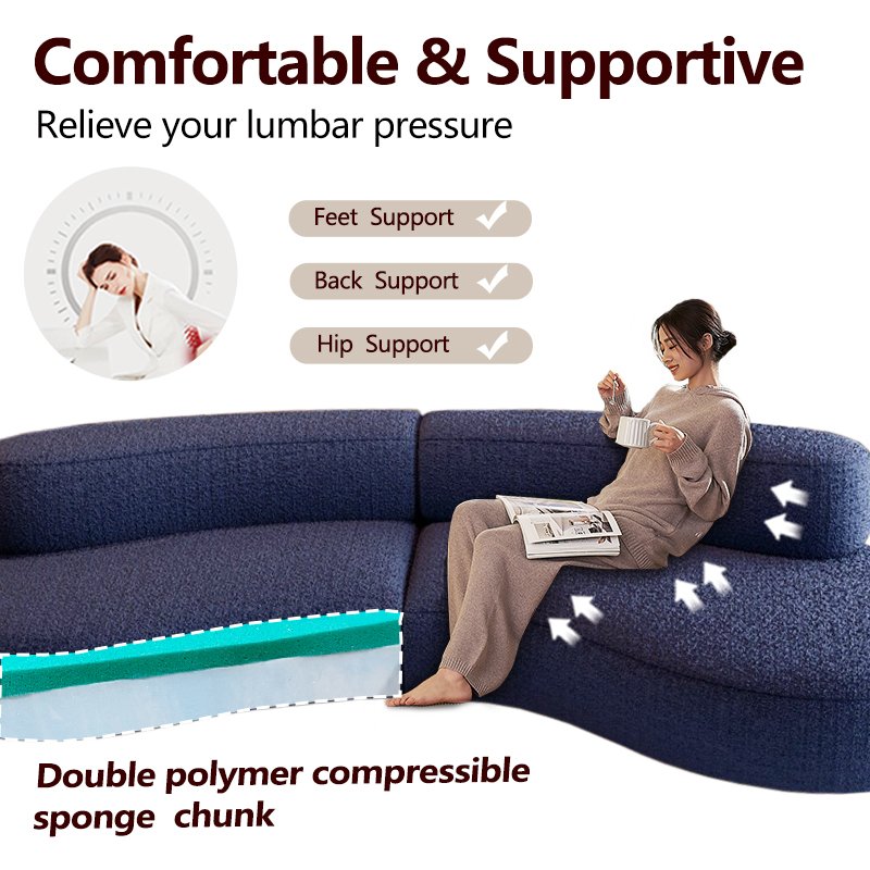 Curved Compression Living Room Sofas Furniture Vacuum Pack Sofa Set Compression Sofa Compressed For Home Couch Modular In Boxe