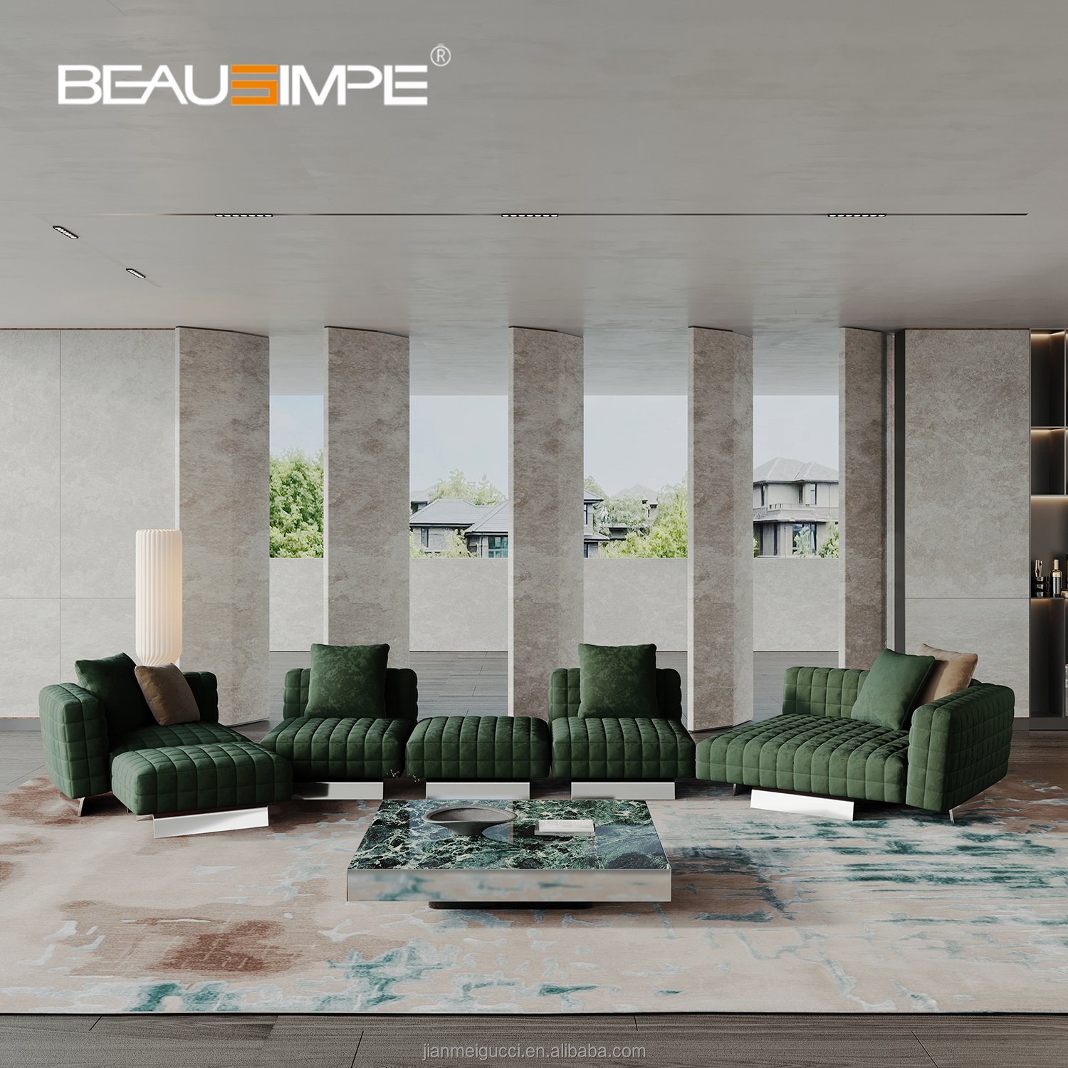 Living Room Furniture Couches L Sofa Italian Frosted Leather Modular Modern Couch Sectional Fabric Cover New Model Sofas Set