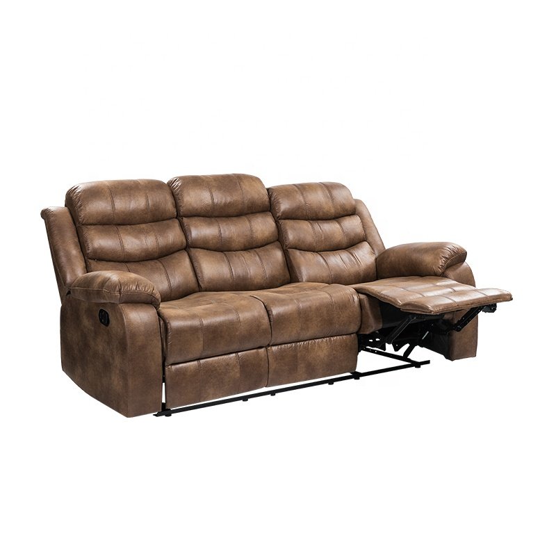 VANBOW Furniture Living Room Modern Leather Three Seat Sofas for Home Luxury Sofa