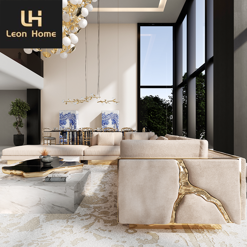 Manufacturer Custom Made Luxury Couch Living Room Sofas Hot Sale Italian Sectional Sofa Set Furniture Living Room Sofa
