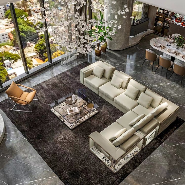 Chesterfield Velvet And Leather Vip Deep Button Sofa 321 Set Couch Living Room Sofa Furniture