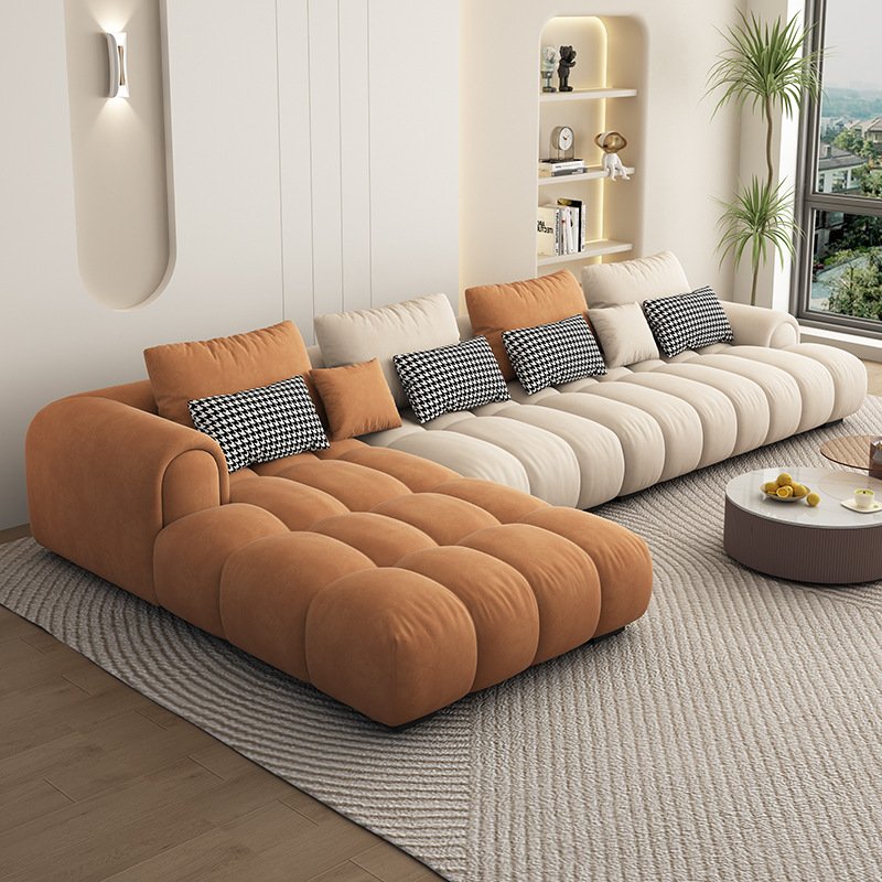 Modern Luxury Velvet Fabric Reconnector Couch Mario Bellini Modular Furniture Sofa Living Room Sofa Set L Shape Sofa