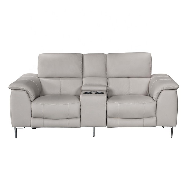 New Motion Sofa Electric Genuine Beige Mental Legs Living Room Sofas Sofa Set Furniture