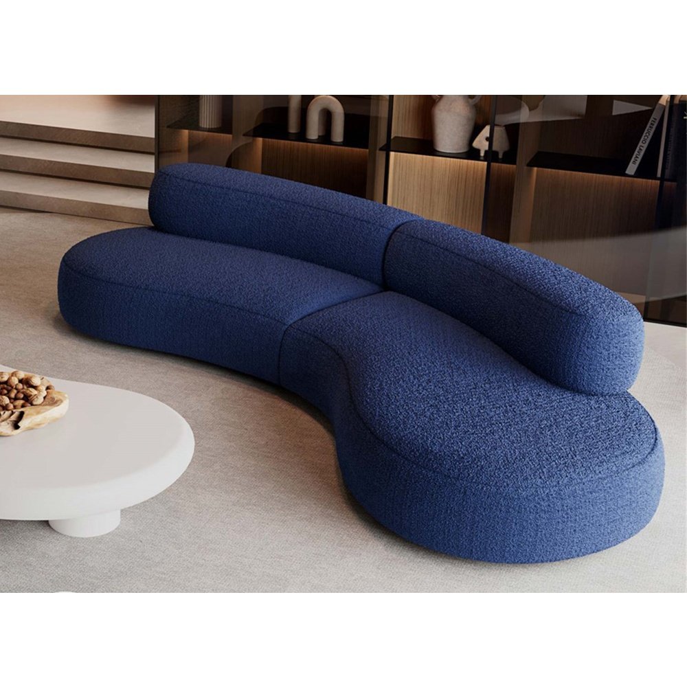 High density pure sponge compression living room sofa 2 boxes packed Moon vacuum sofa