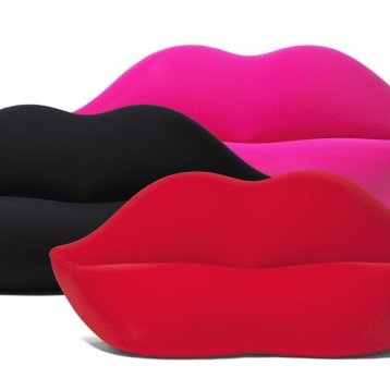 High quality fabric upholstery living room sofas furniture Design Red Lip Shaped Bocca Sofa Living Room Furniture