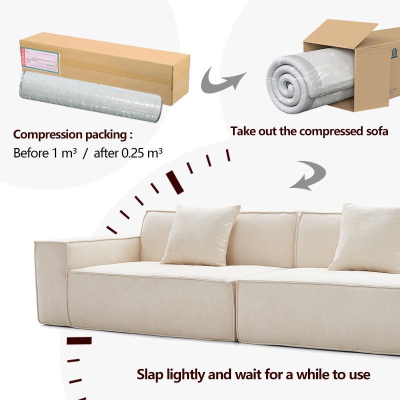 Modular Wohnzimmer Compression Living Room Sofas Set Furniture Luxury L Shape Vacuum Pack Sofa Compressed For Home Couch In Boxe