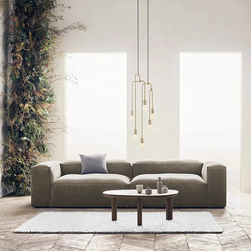 2024 New Design Modern Nordic Living Room Seat Corner Modular Couch Floor Sofa Double Seat Sofa Compressed sofa