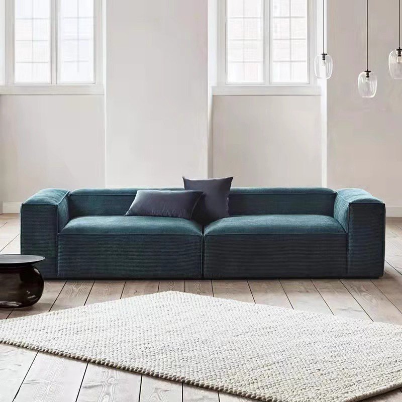 2024 New Design Modern Nordic Living Room Seat Corner Modular Couch Floor Sofa Double Seat Sofa Compressed sofa
