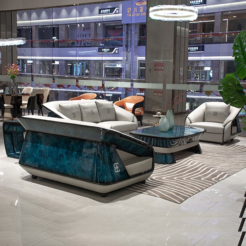 Modern style leather living room sofas light luxury sofas, sectionals couch lounge custom sofa set furniture for home