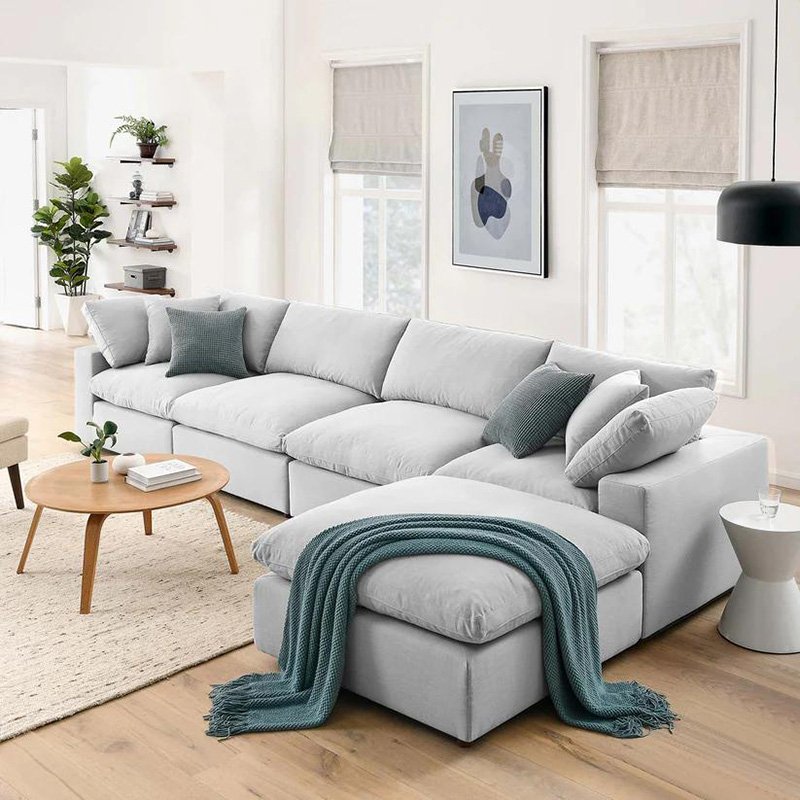 High quality linen funiture couch living room sofa set custom linen sectional sofa set custom sofa set furniture living room