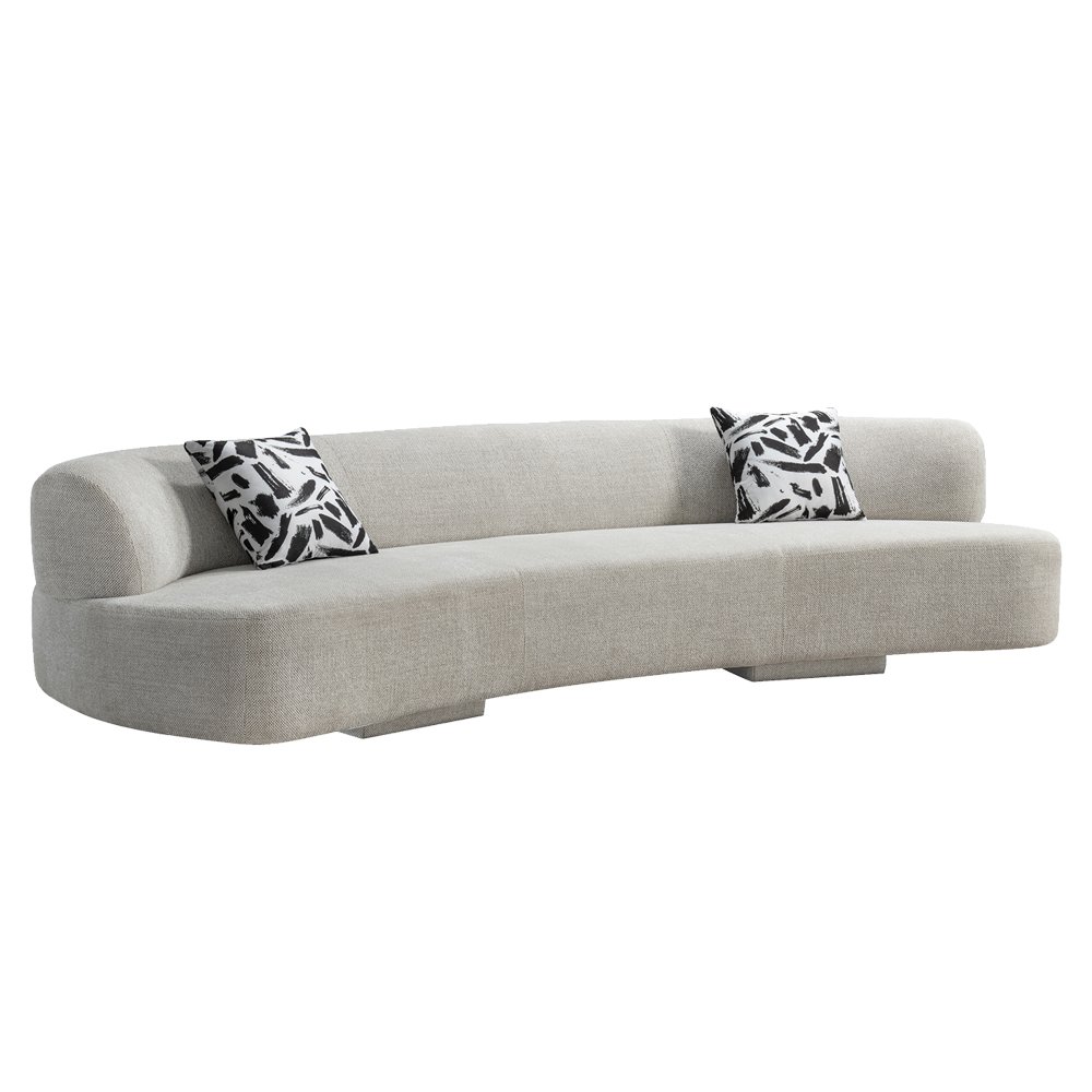 Living room furniture sofa set modern couch curved velvet sectional set sofa modular living room sofa