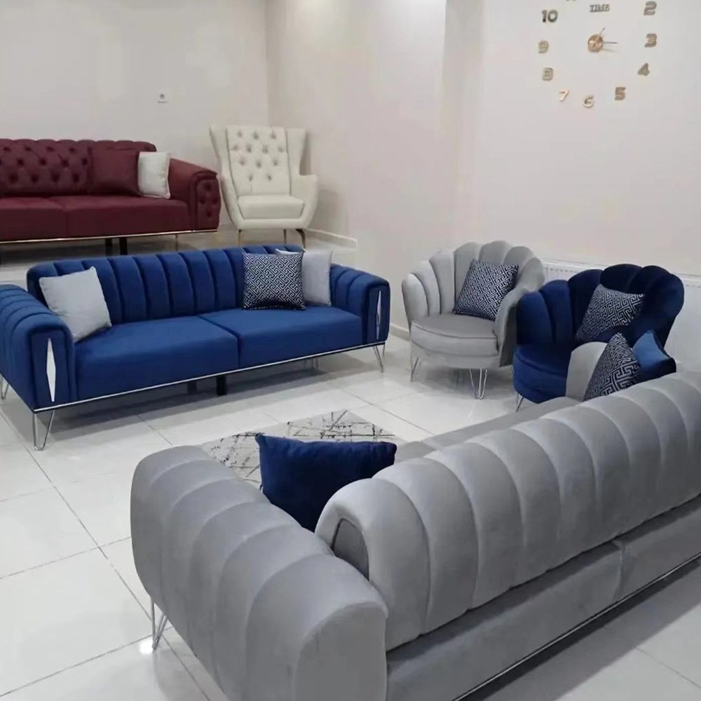 Modern Sofas Bed For Living Room Sofas Set Furniture Velvet Fabric Nordic Luxury Couch Sectional Furniture Living room sofa