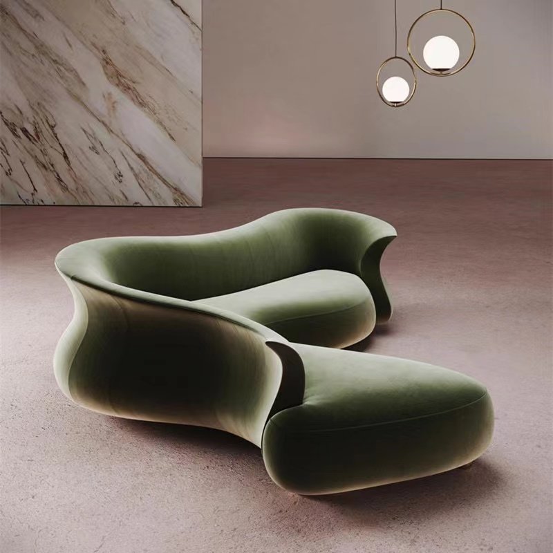 Designer DESIGN MODERN SOFA living room hotel light luxury simple curved special-shaped reception sofa FRP creative chair