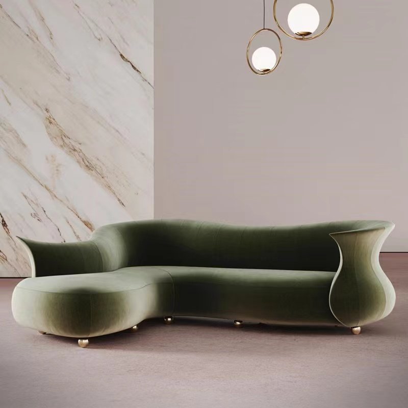 Designer DESIGN MODERN SOFA living room hotel light luxury simple curved special-shaped reception sofa FRP creative chair