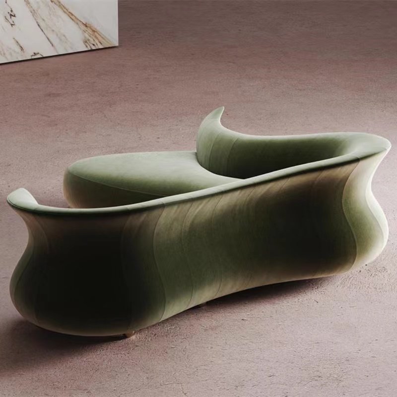 Designer DESIGN MODERN SOFA living room hotel light luxury simple curved special-shaped reception sofa FRP creative chair